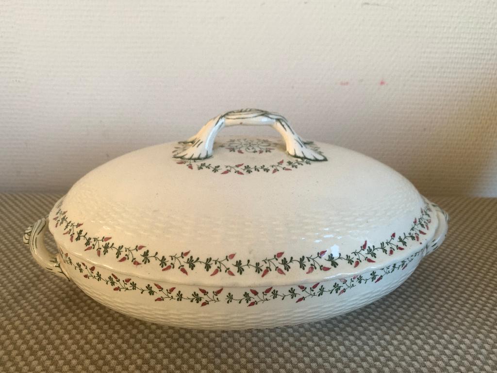 Mintons Aardewerk Schaal Serveerschaal met Deksel 23x35cm, Ophalen of Verzenden