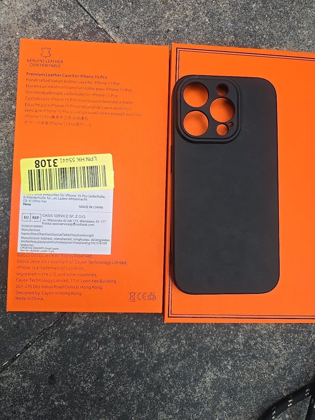 hoesje voor iPhone 15 Pro - Nieuw, Zwart, Overige merken, Nieuw, Hoesje of Tasje