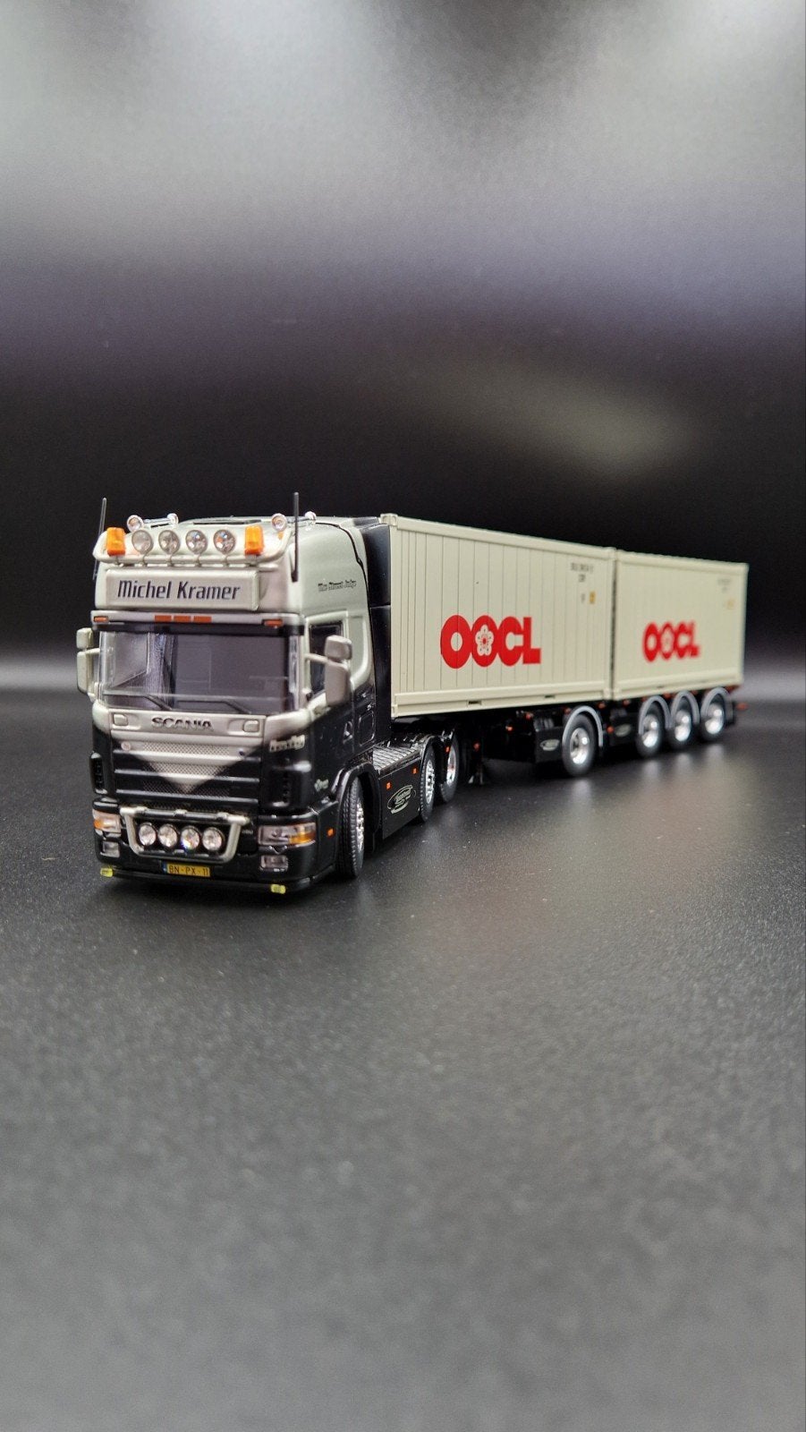 Tekno | Kramer - Scania 164, Hobby en Vrije tijd, Modelauto's | 1:50, Nieuw, Bus of Vrachtwagen, Tekno, Ophalen of Verzenden