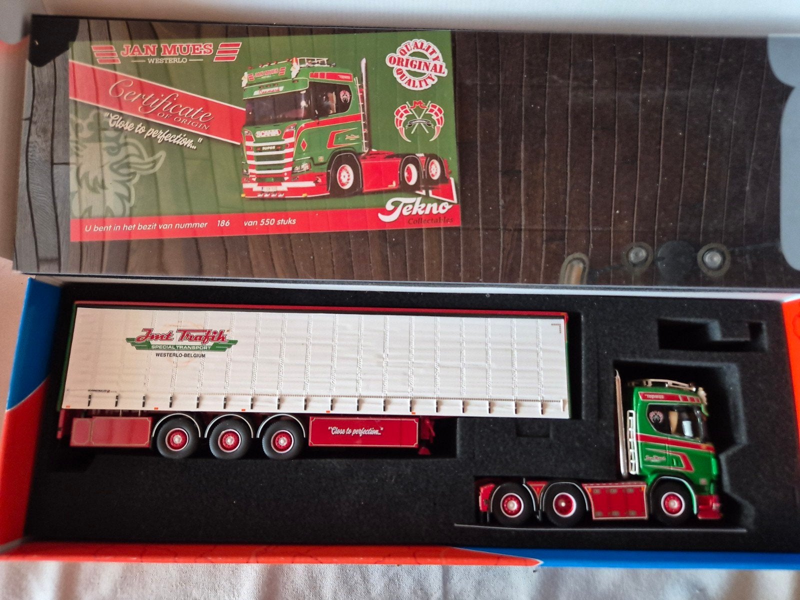 Tekno Scania S580 Jan Mues, Overige merken, 1:32 tot 1:50, Ophalen of Verzenden, Zo goed als nieuw