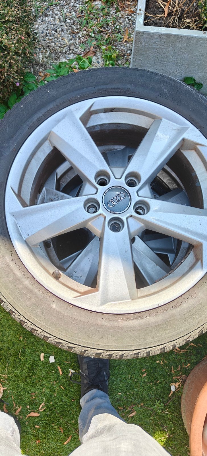 4x audi velgen met banden, Ophalen of Verzenden, Gebruikt