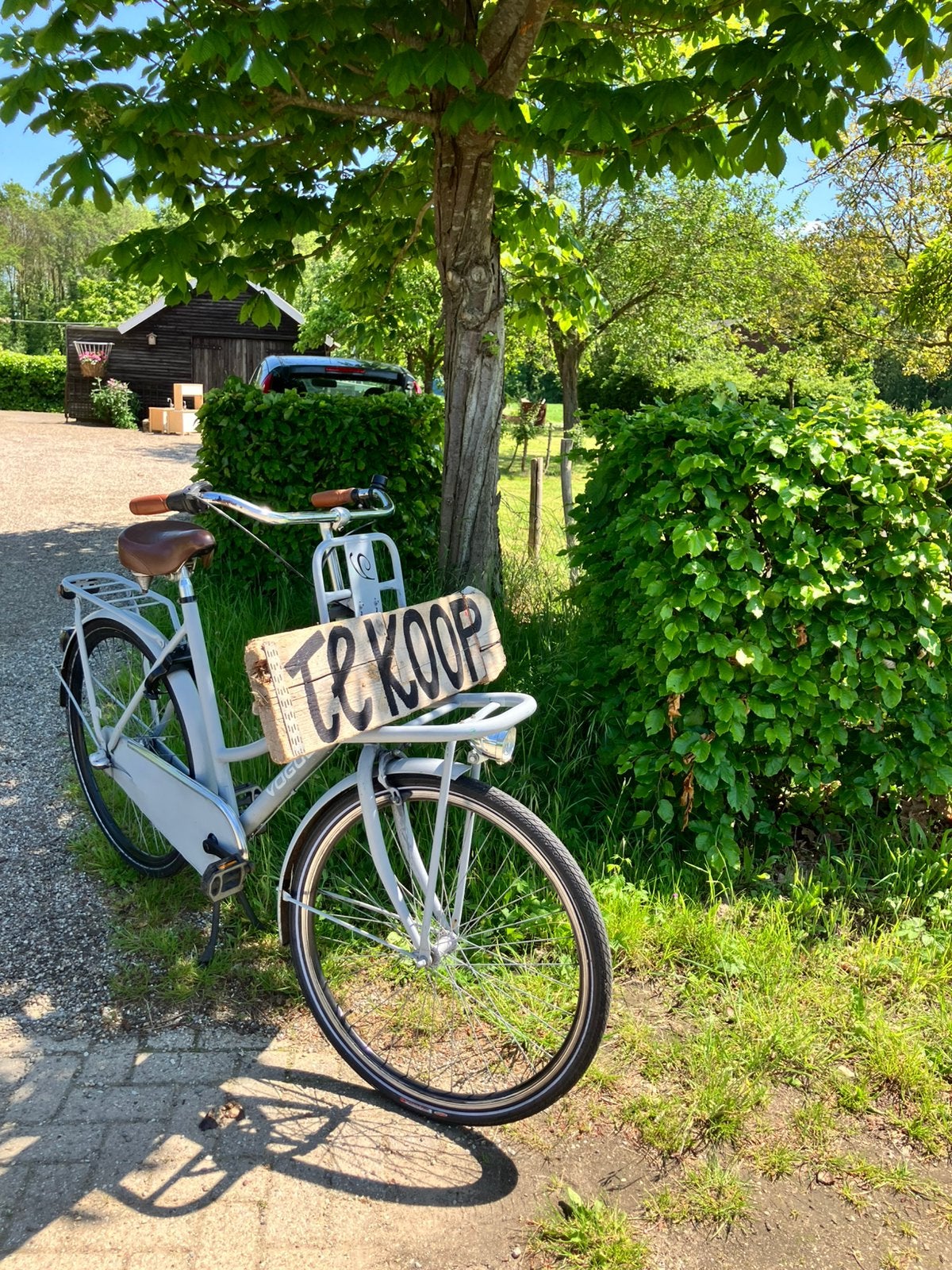 Cortina fiets versnelling en voordrager grijs 1 gladde band, Ophalen, Zo goed als nieuw, Overige merken