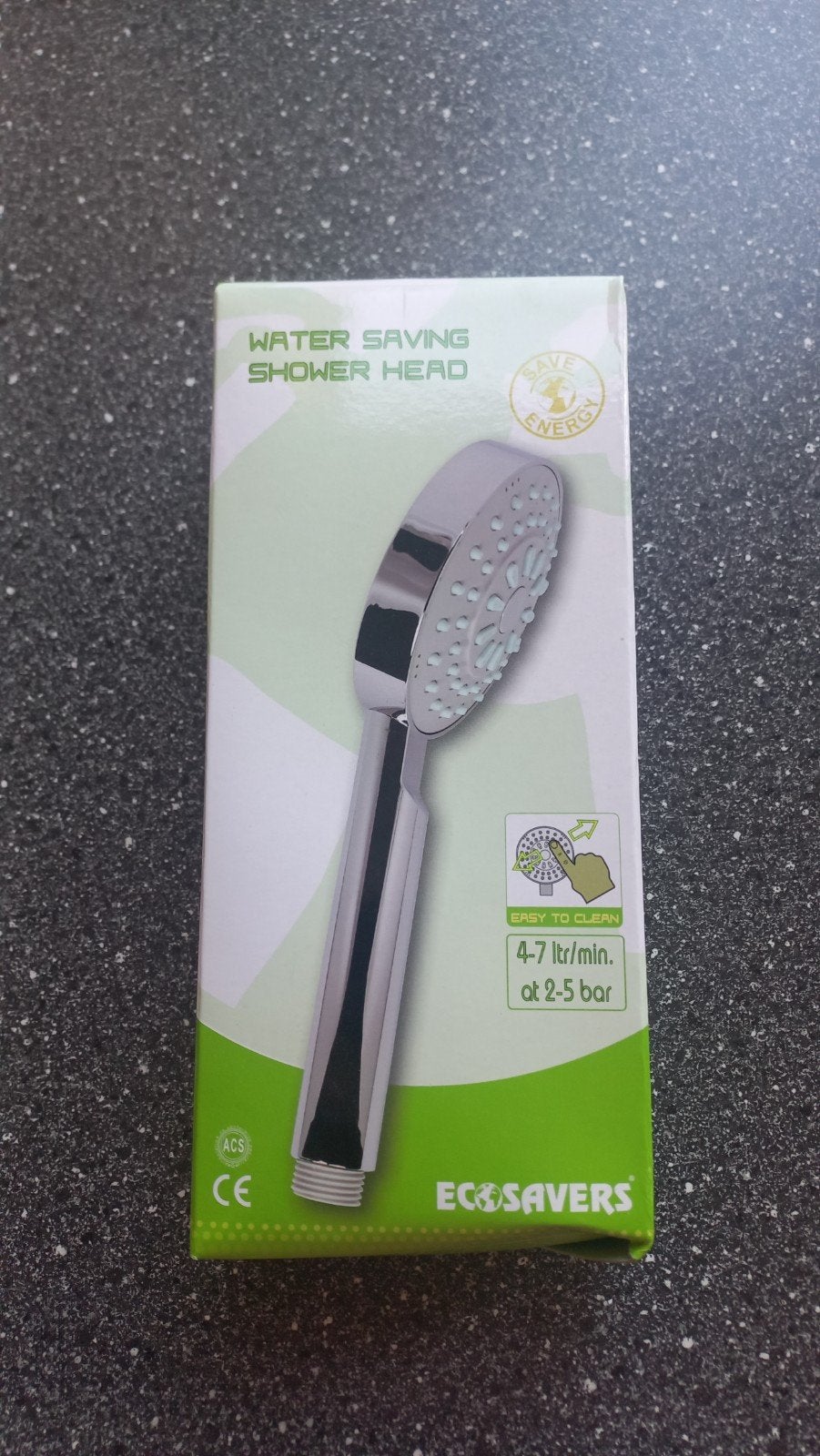 ECOSAVERS Waterbesparende Douchekop - Nieuw in Doos, Ophalen