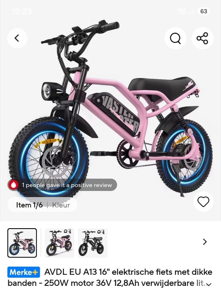 E bike Mini, Fietsen en Brommers, Ophalen, Nieuw, 50 km per accu of meer, Overige merken