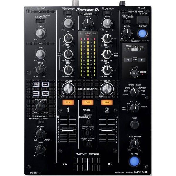 Pioneer DJ DJM 450 DJM450 mixer mengpaneel, Ophalen of Verzenden, Zo goed als nieuw, Minder dan 5 kanalen, Microfooningang