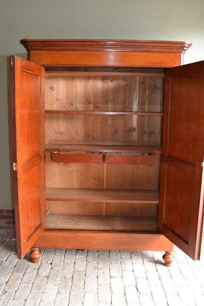 Prachtige antieke mahonie biedermeier meidenkast., Antiek en Kunst, Verzenden