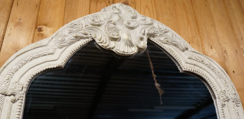 Antiek Biedermeier Vintage Spiegel Hal Barok Wandspiegel Art, Ophalen, Gebruikt, 100 tot 150 cm, Rechthoekig