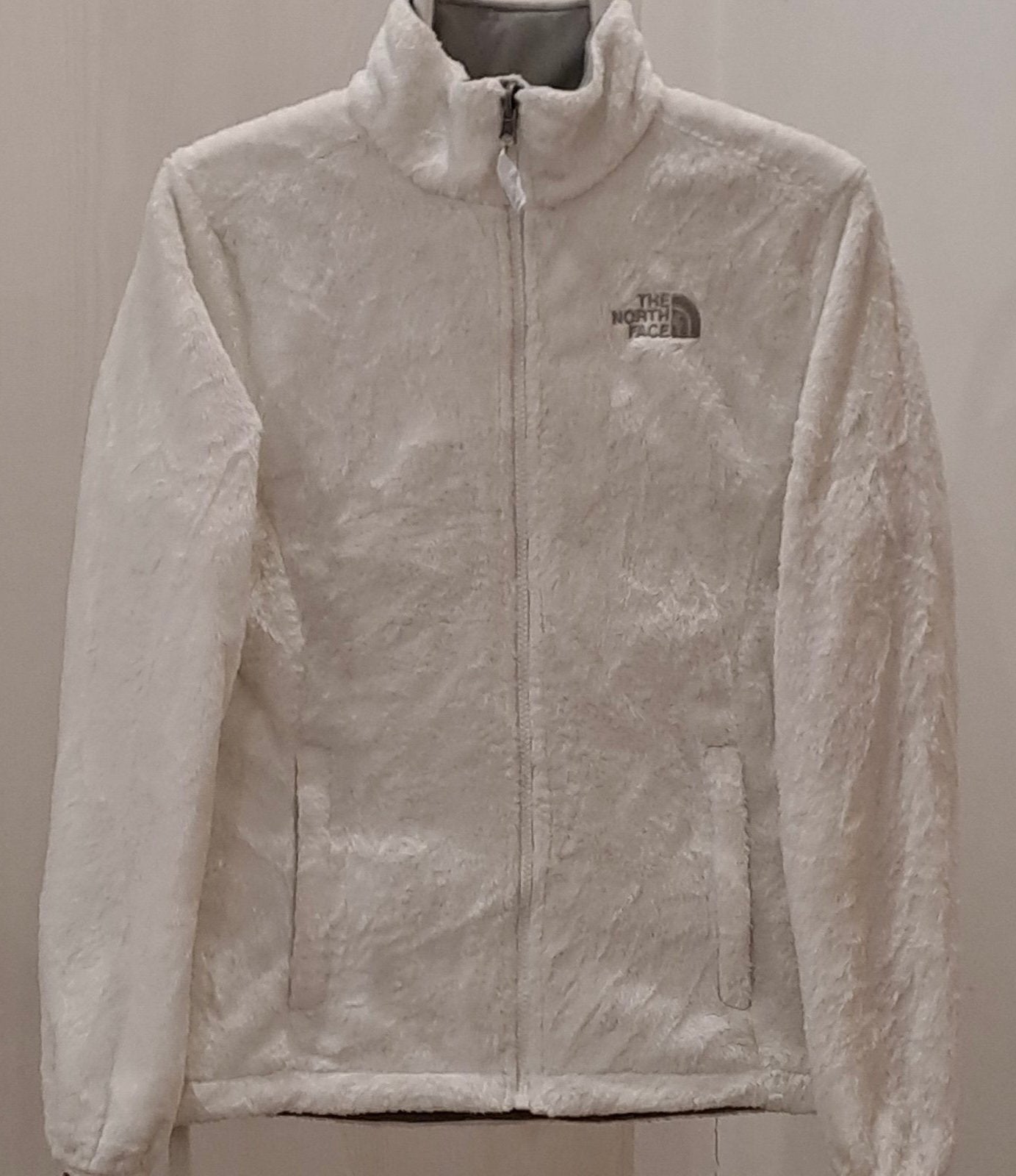 Fleece Sweater by the North Face/ White, Ophalen of Verzenden, Zo goed als nieuw, Maat 36 (S), Wit