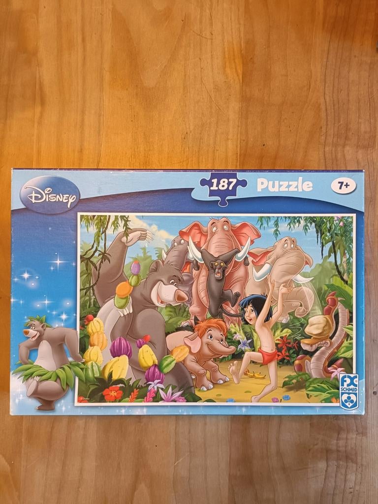 Leuke junglebook puzzel 187 stukjes, Ophalen of Verzenden, Zo goed als nieuw