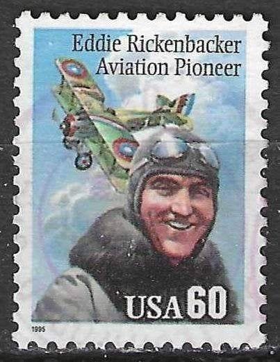 USA 1995 - Yvert 2441 - Eddie Rickenbacker (ST), Verzenden, Gestempeld, Noord-Amerika