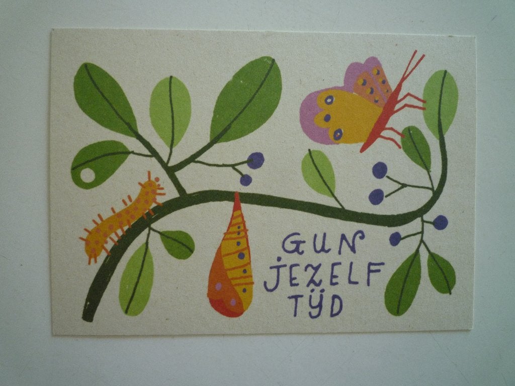 Gun jezelf tijd rups vlinder ontpopping, Verzenden, Voor 1920, Vogel