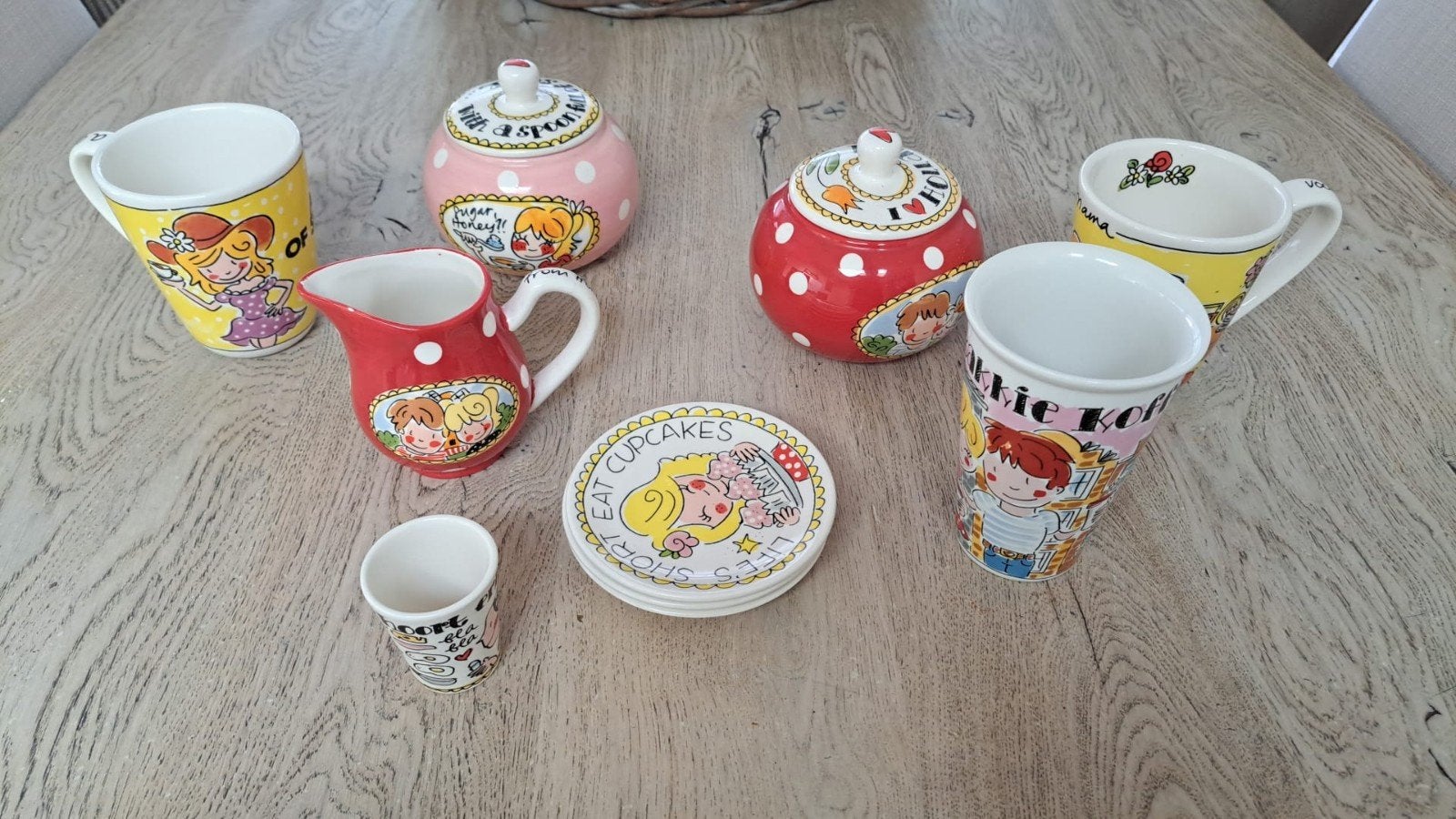 Leuke set van Blond Amsterdam servies, Steen/keramiek, Meerkleurig, Ophalen, Blond Amsterdam