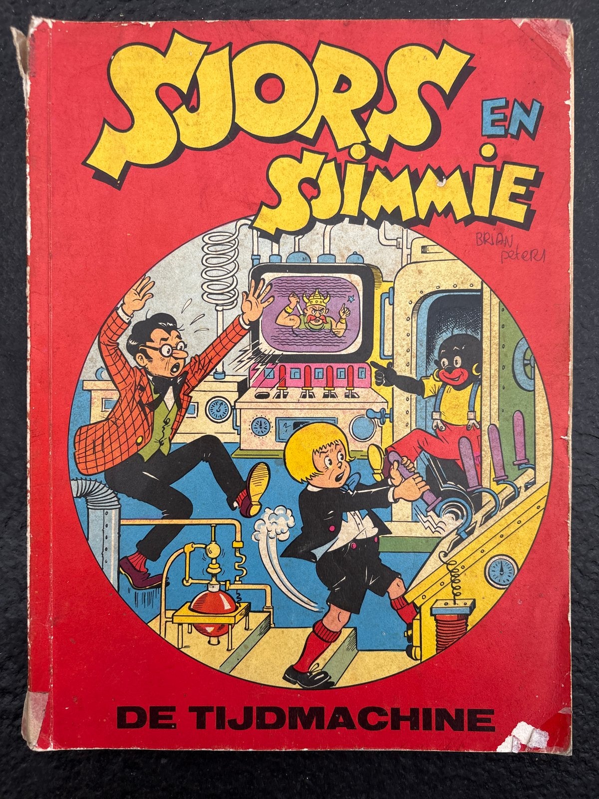 Sjors en Sjimmie - De Tijdmachine (Stripboek), Eén stripboek, Ophalen of Verzenden, Gelezen