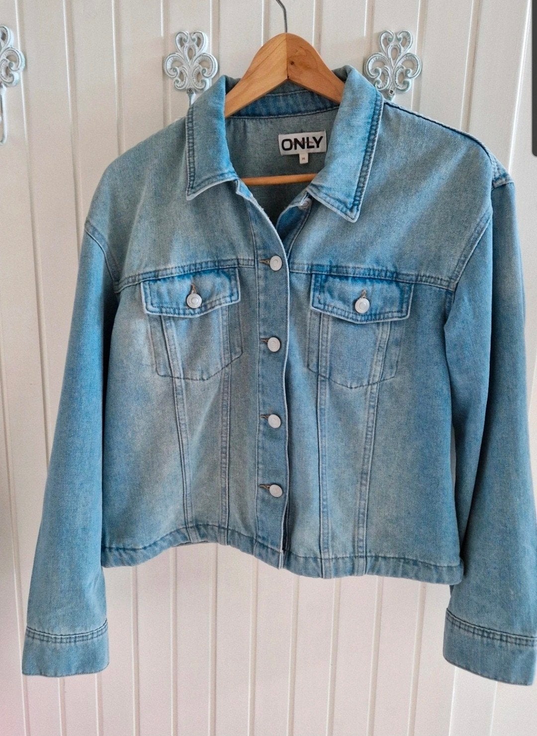 Mooie dames spijkerjas van Only maat M, Maat 38/40 (M), Only, Blauw, Nieuw