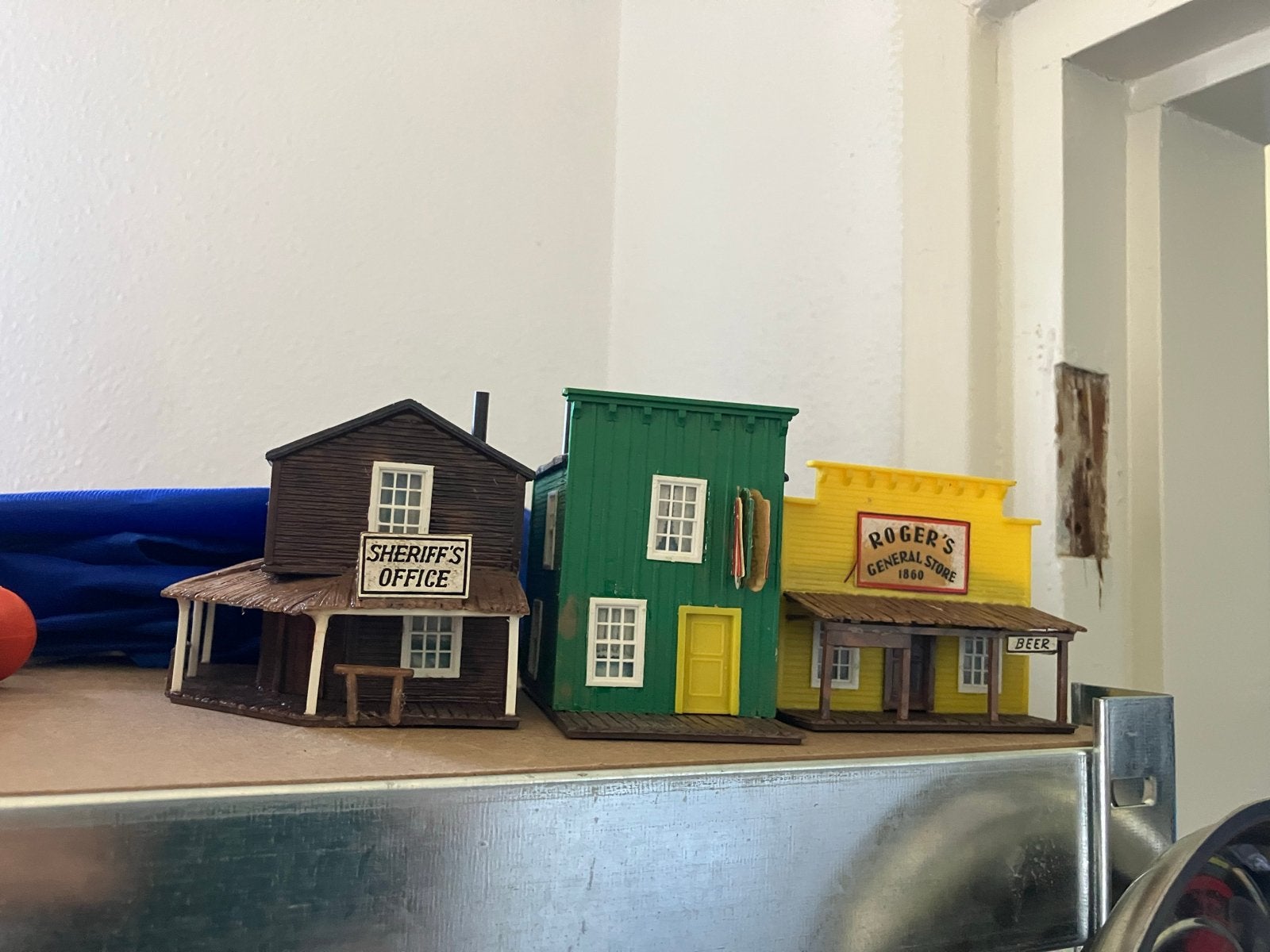 Plastic huisjes in western stijl - Sheriff's Office, General, Ophalen of Verzenden, Gebruikt