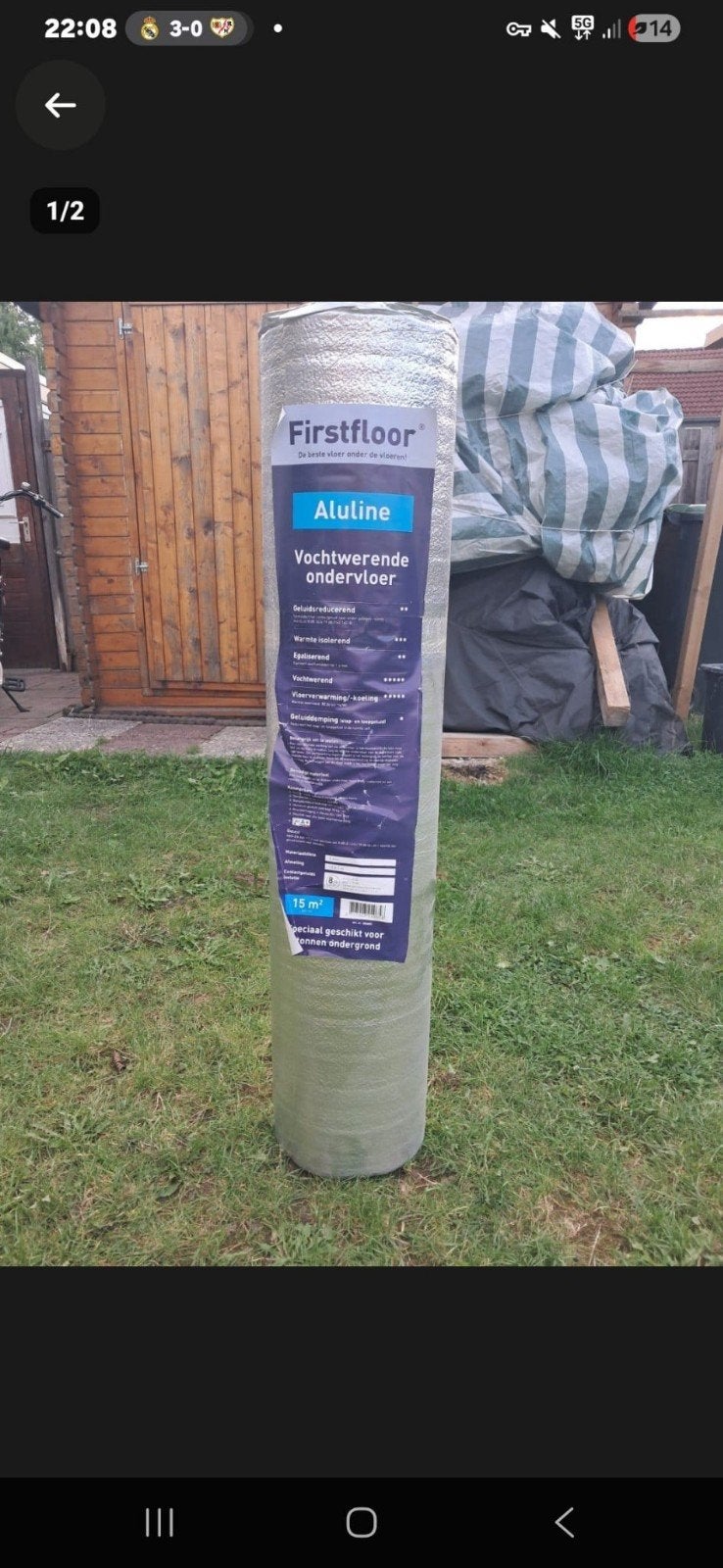 Firstfloor Atuline Vochtwerende ondervloer 15m², Ophalen