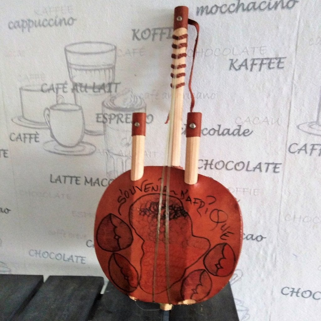 Kora snaarinstrument - Souvenier uit Afrika, Ophalen, Gebruikt, Hout, Decoratieobject