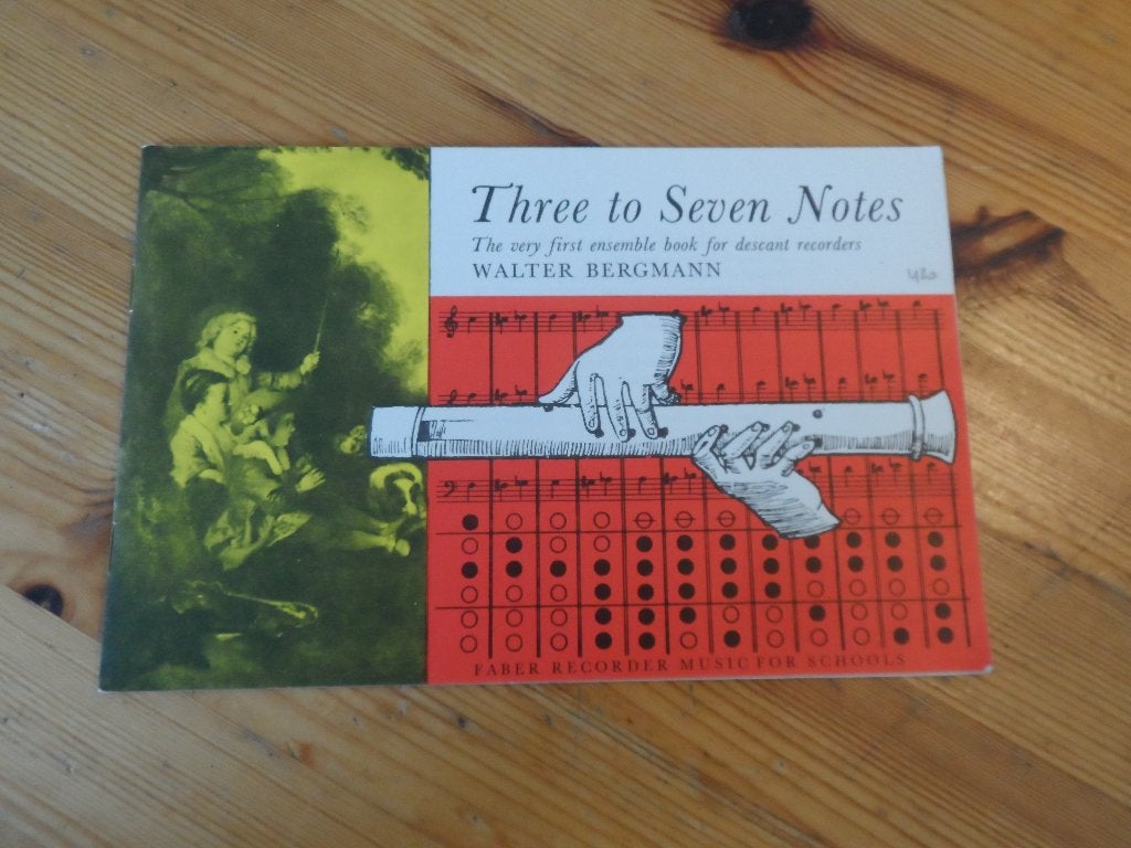 Walter bergmann - three to seven notes, Muziek en Instrumenten, Gebruikt, Ophalen of Verzenden, Blokfluit, Artiest of Componist