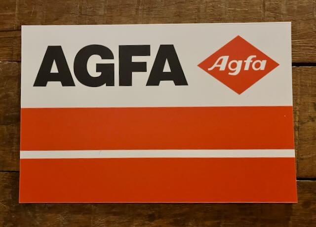 AGFA reclamebordje 35  23 kunststof, Ophalen of Verzenden, Zo goed als nieuw, Overige typen