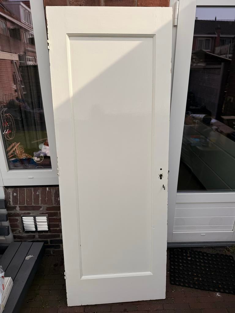 Jaren 30 binnendeur.  210,5 x 77,5 cm, Gebruikt, Minder dan 80 cm, Binnendeur, Ophalen of Verzenden