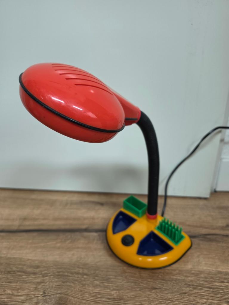 Vintage Rabbit Tanaka bureaulamp uit de jaren 80, Gebruikt, 50 tot 75 cm, Retro, Vintage, Jaren '80, Kleurrijk, Ophalen of Verzenden