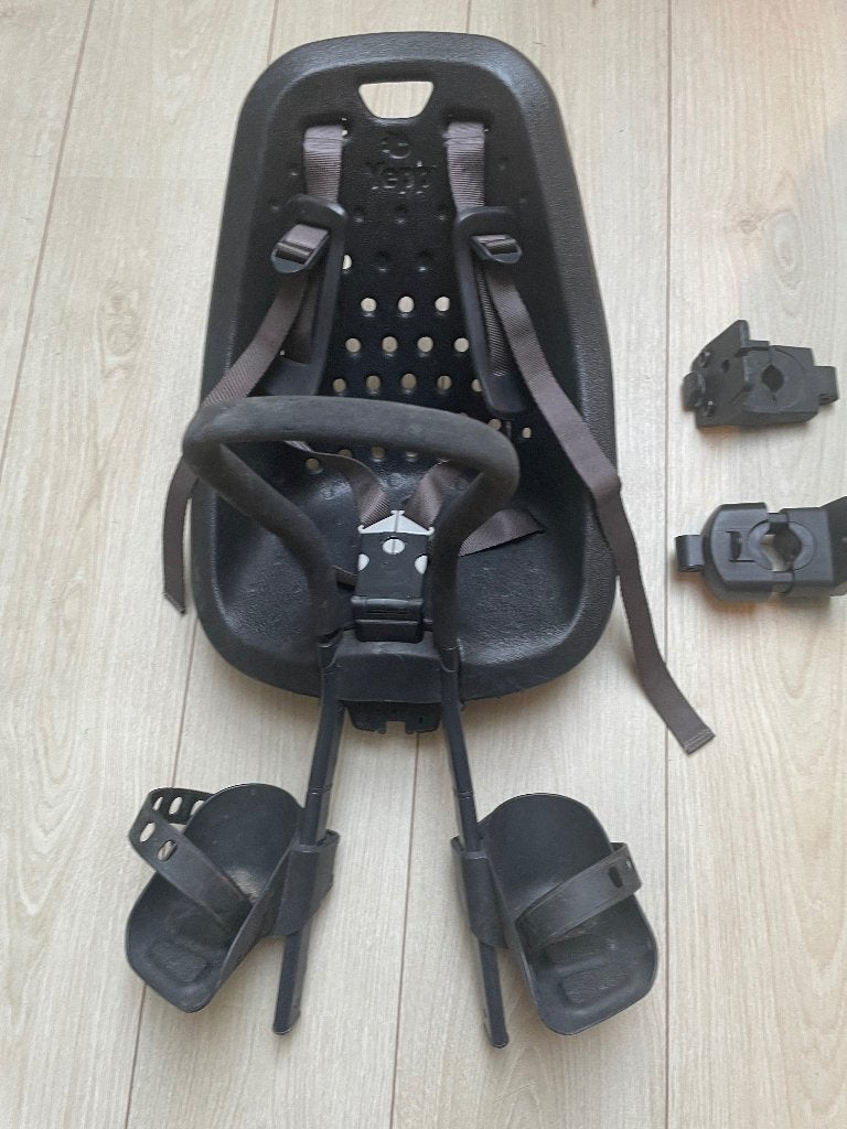 GMG Yepp Mini fietsstoeltje met windscherm, Ophalen, 0 t/m 13 kg, Gebruikt, Voetsteuntjes
