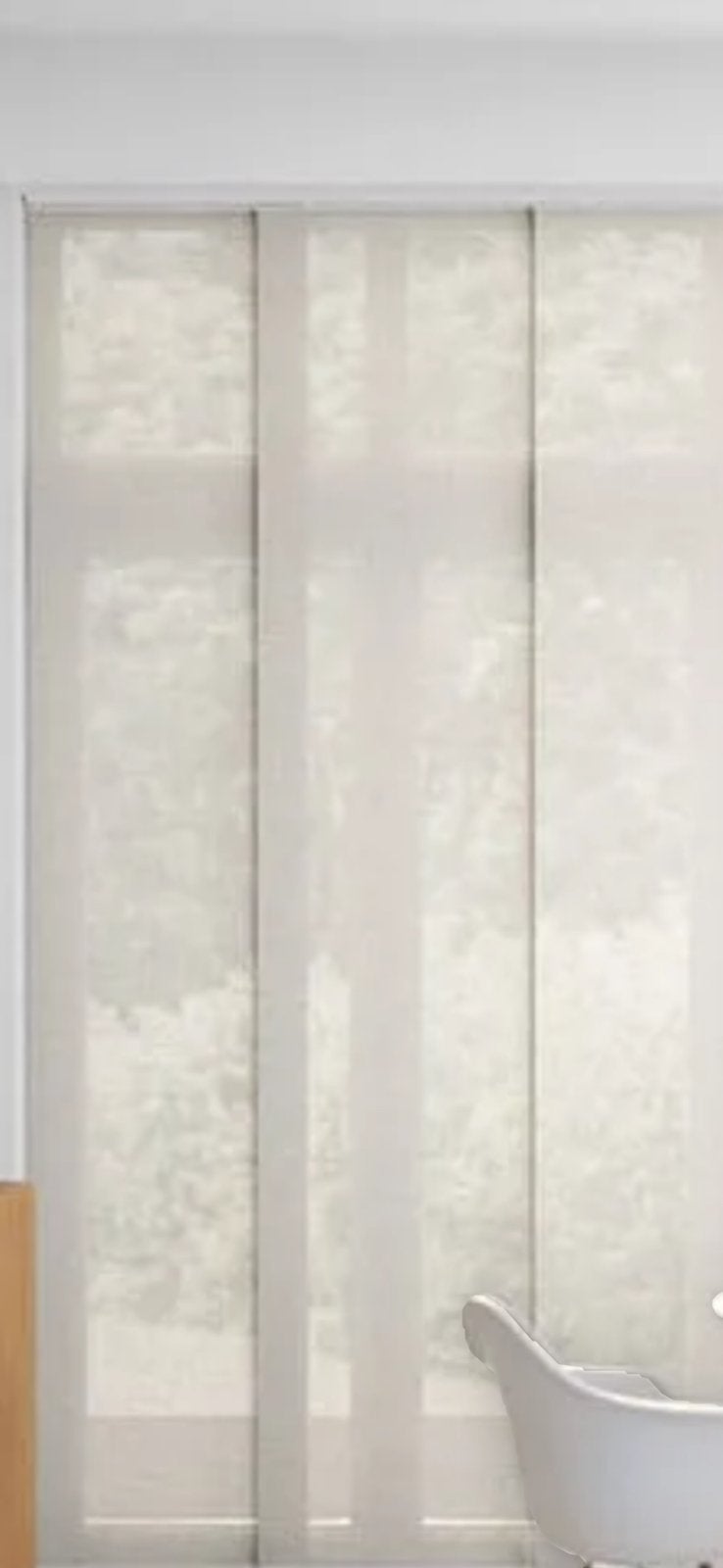 Rail voor paneelgordijnen 333*8*1,5 cm (l*br*d), Ophalen, Zo goed als nieuw, Wit
