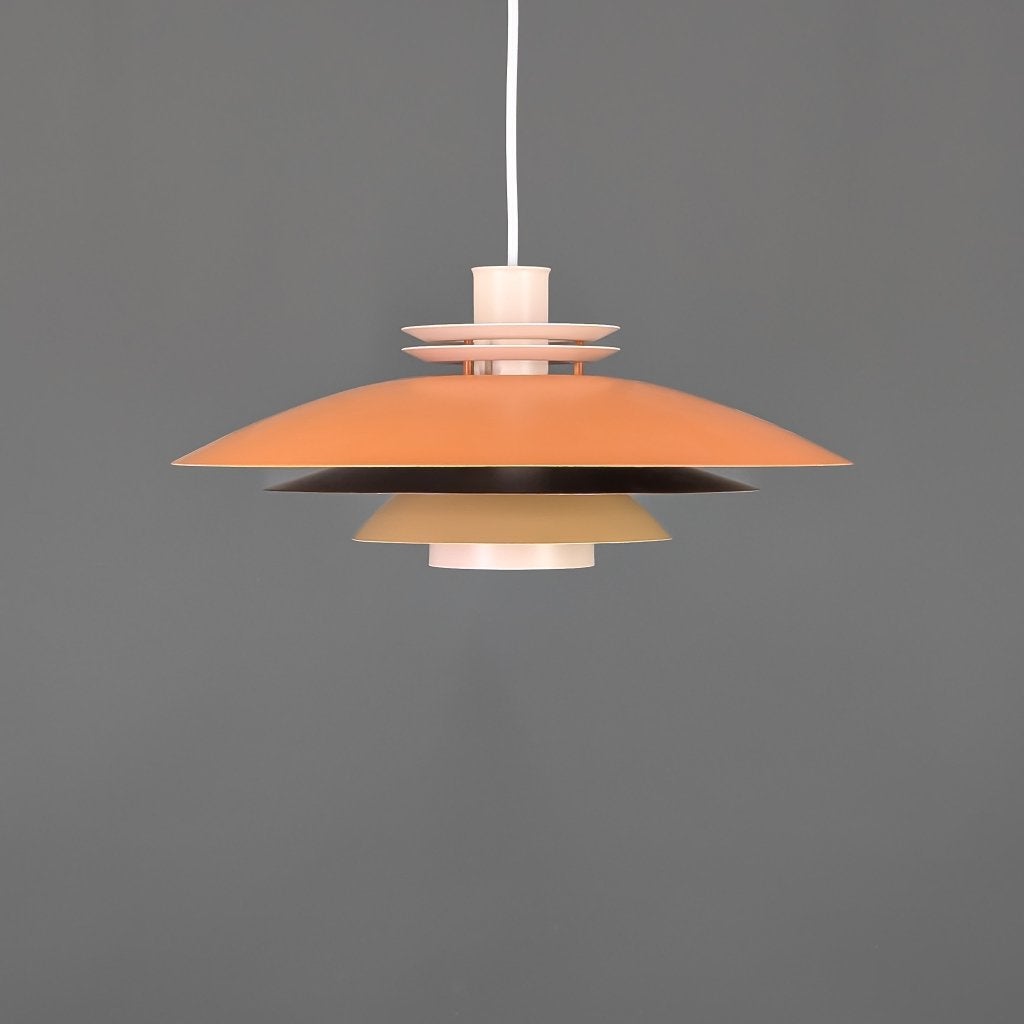 HORN type 761 lamp Scandinavische lamp oranje, bruine, roze, Huis en Inrichting, Lampen | Hanglampen, Ophalen of Verzenden, Zo goed als nieuw