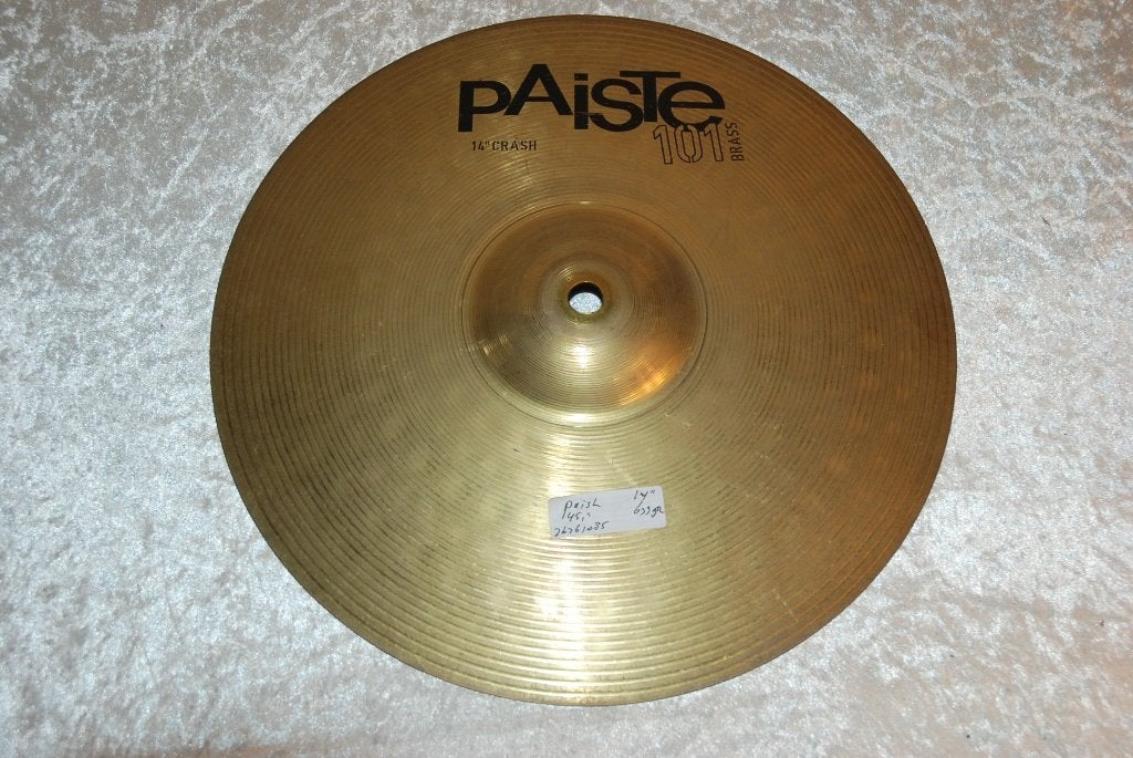 Paiste 101 crash bekken 699gr 14 inch  <26261085>, Gebruikt, ., Drums of Percussie, Ophalen of Verzenden