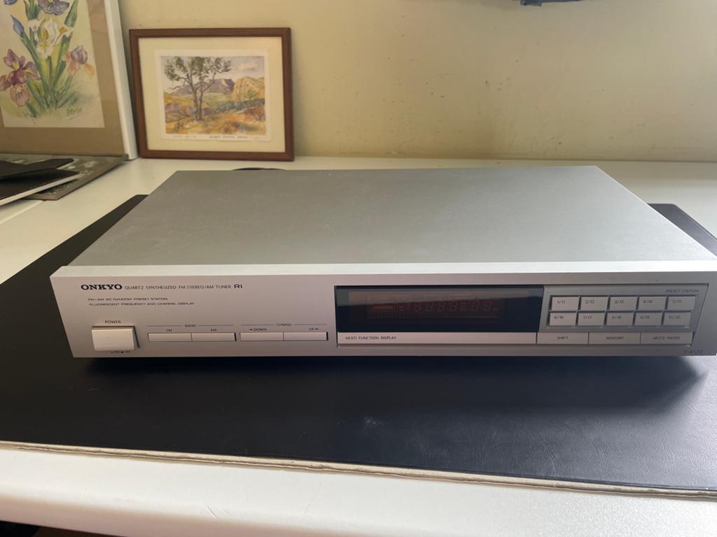 Onkyo Quartz Synthesized FM Stereo/AM Tuner T-4120, Ophalen of Verzenden, Zo goed als nieuw, Analoog