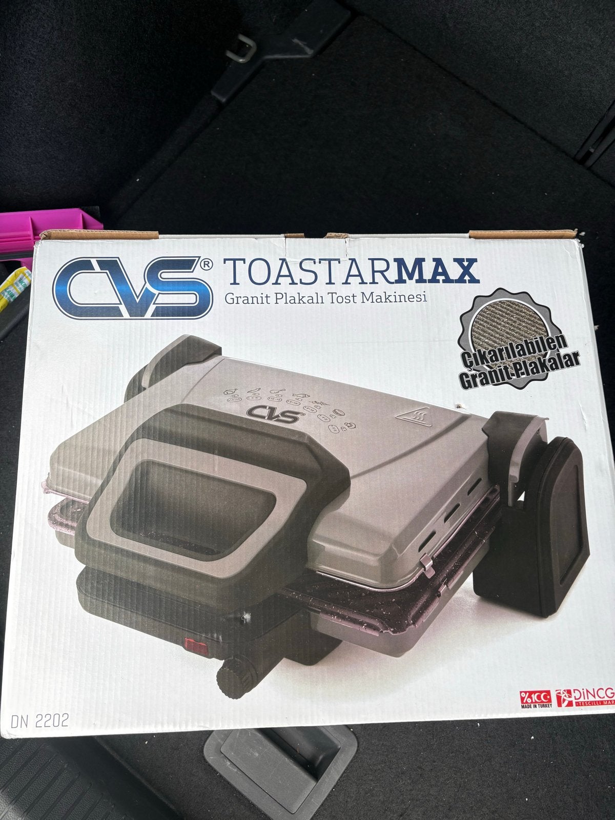CVS Toastarmax / tosti-ijzer 1800W met granieten platen, Ophalen of Verzenden, Nieuw