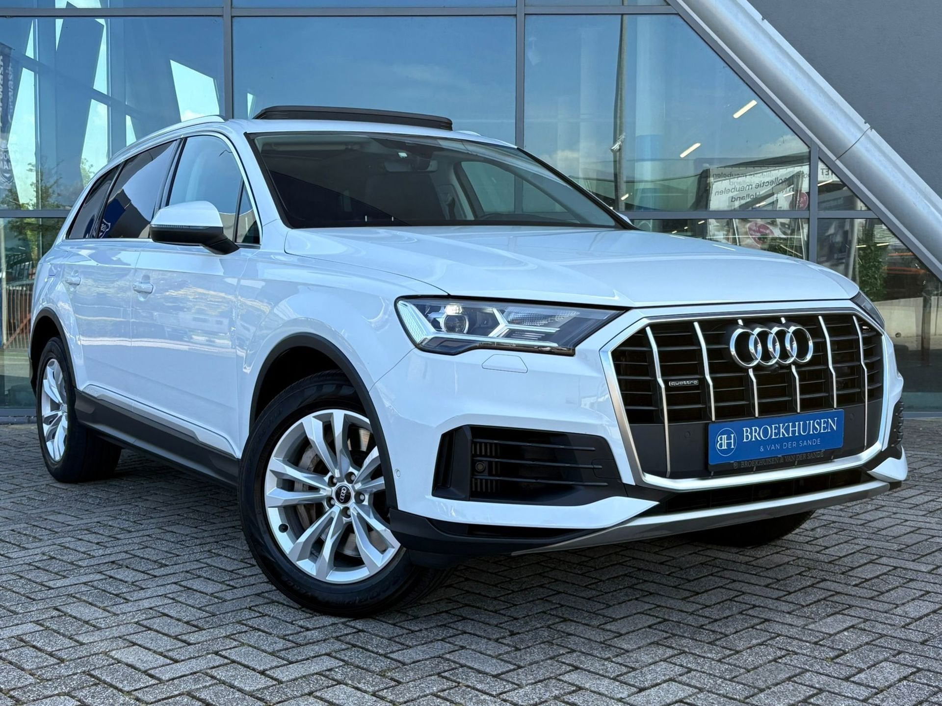 Audi Q7 55 TFSI e Plug in Hybride SOH 97,6% quattro Pro Line, Auto's, Automaat, Gebruikt, 2995 cc, Wit