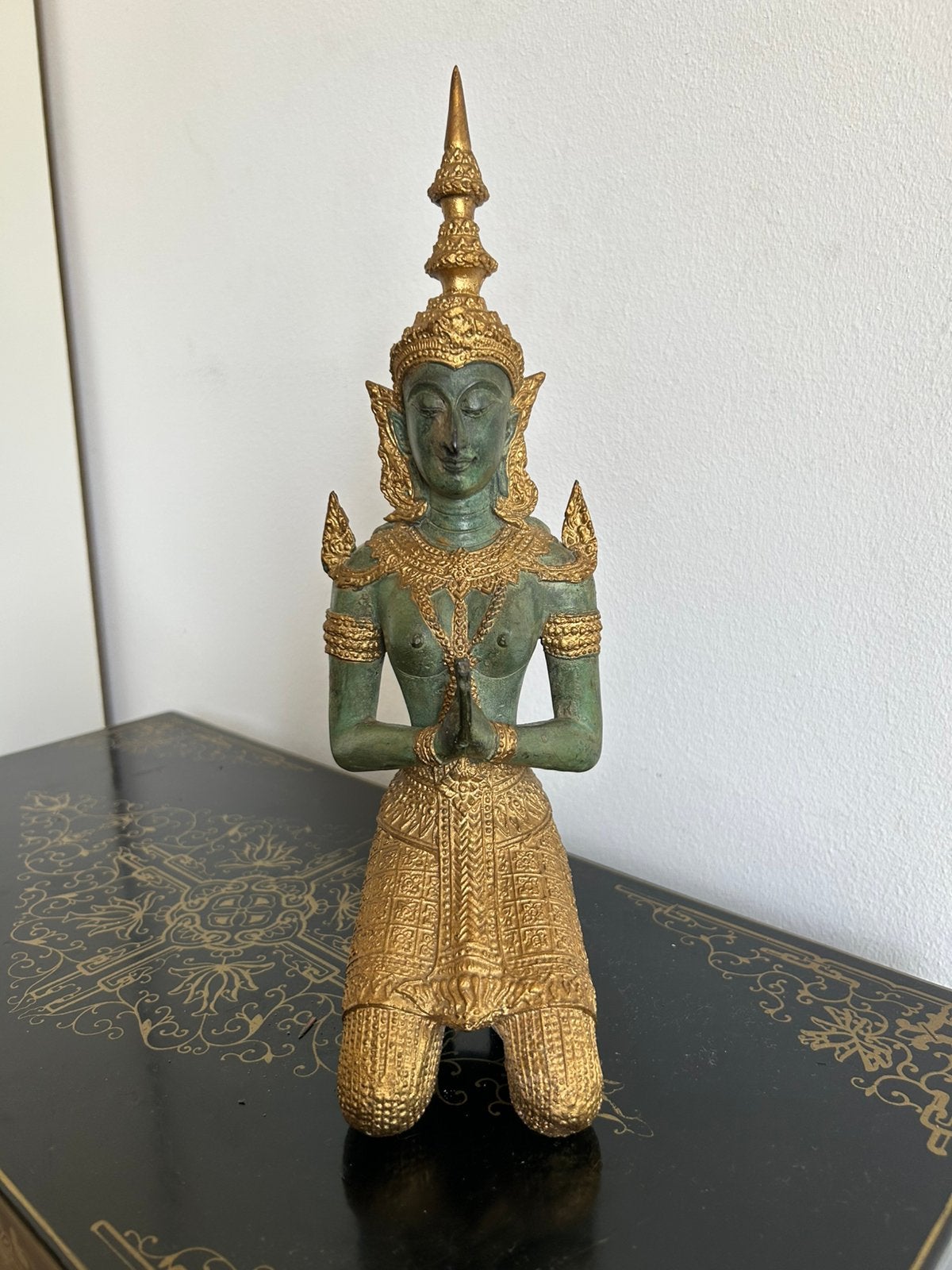 Bronzen Thaise tempelwachter, Ophalen of Verzenden, Zo goed als nieuw