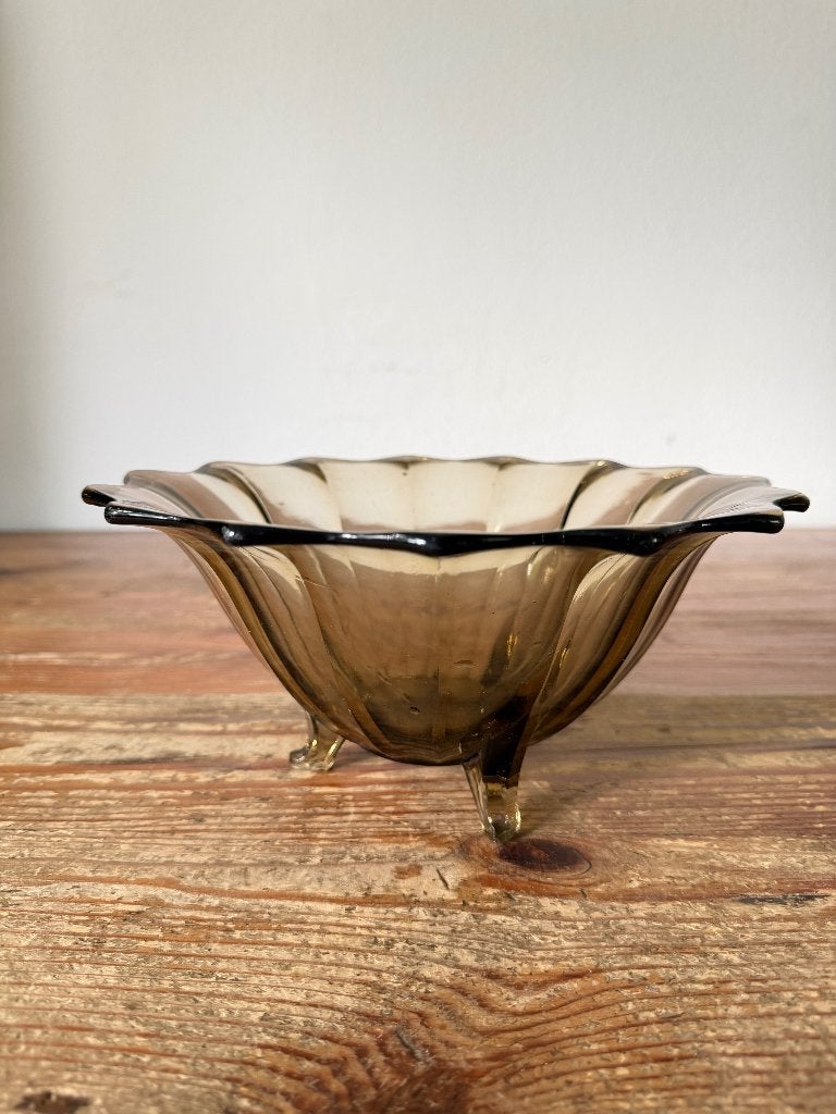 Fruitschaal / serveerschaal - gegoten persglas, Ophalen of Verzenden