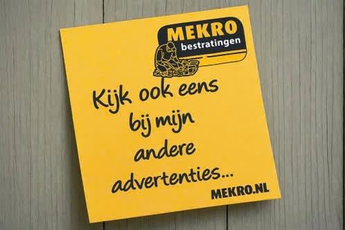 gebakken dikformaat 75m2 rood, Ophalen of Verzenden, Gebruikt, 10 m² of meer, Klinkers