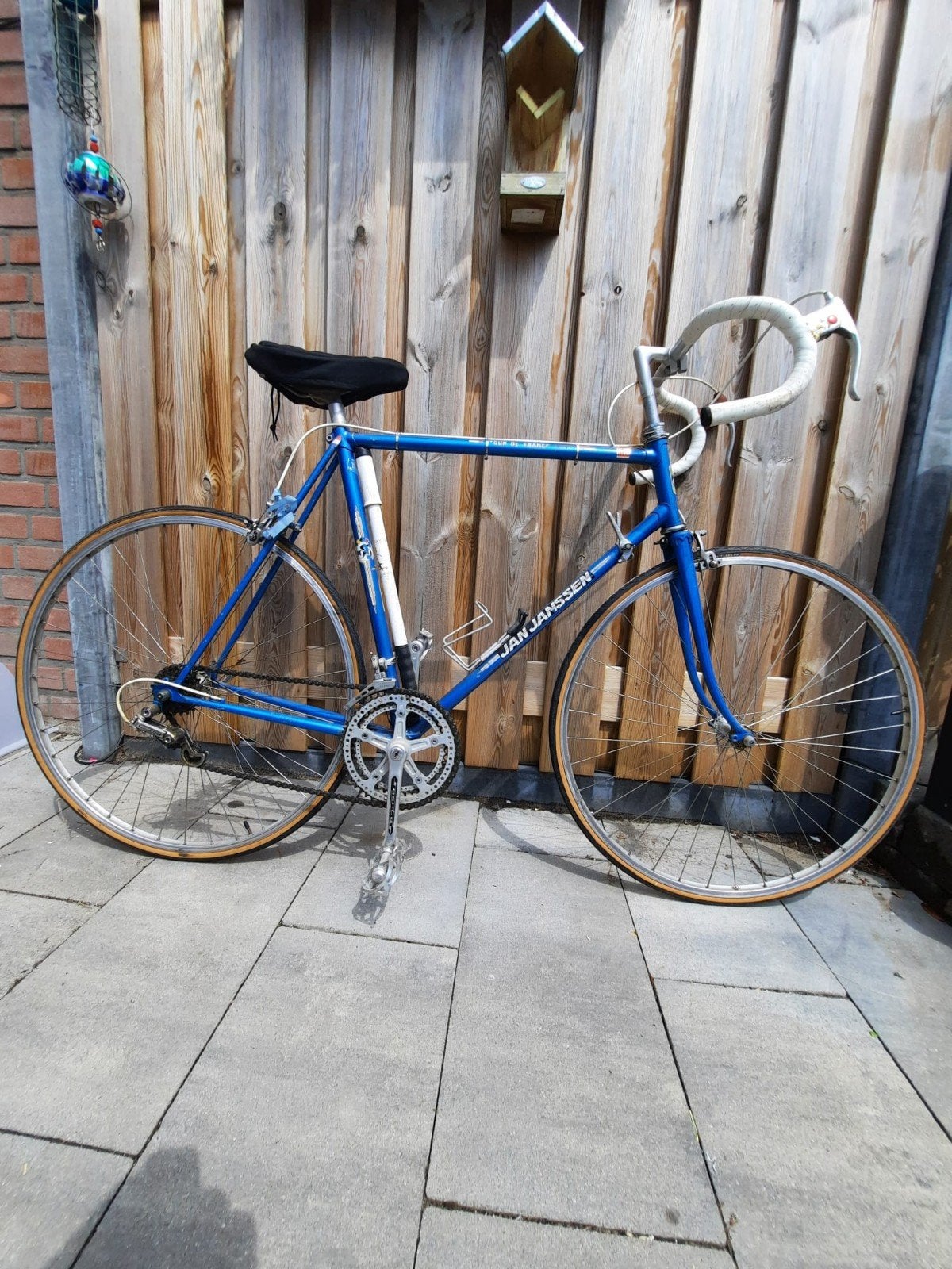 Vintage Jan Jansen Tour de France racefiets, Fietsen en Brommers, Fietsen | Racefietsen, 28 inch, Gebruikt, 53 tot 57 cm, Ophalen