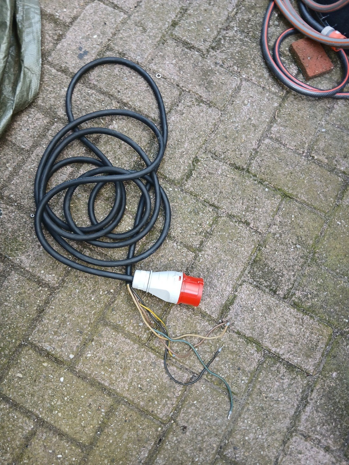 Krachtstroomkabel 4.5m - H05RR-F 300/500V 5G2.5mm², Doe-het-zelf en Verbouw, Elektra en Kabels, Ophalen of Verzenden