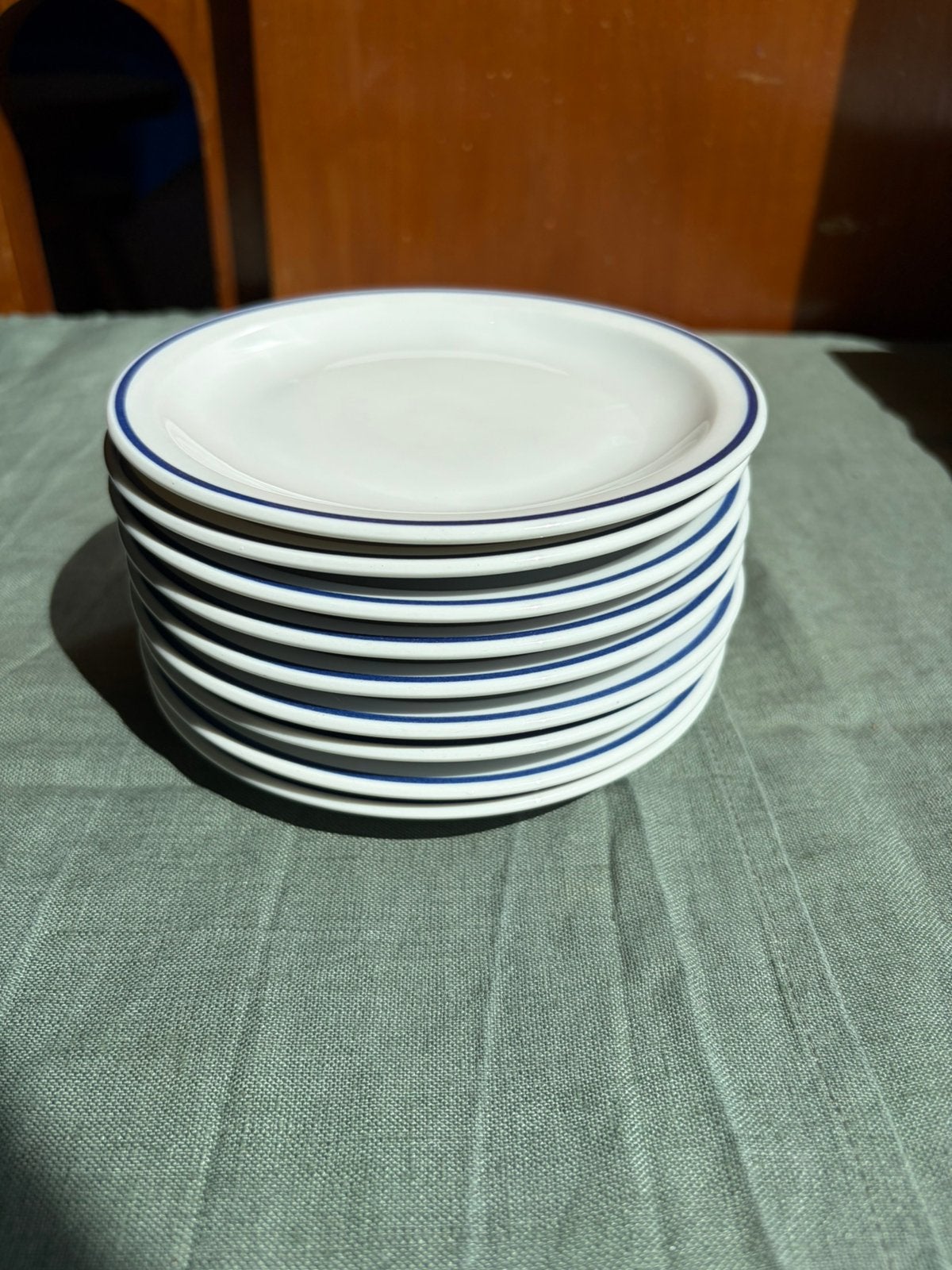 9x Seltmann Weiden Blaurand gebaksbordjes 15.5 cm, Ophalen of Verzenden, Zo goed als nieuw, Bord(en), Overige stijlen