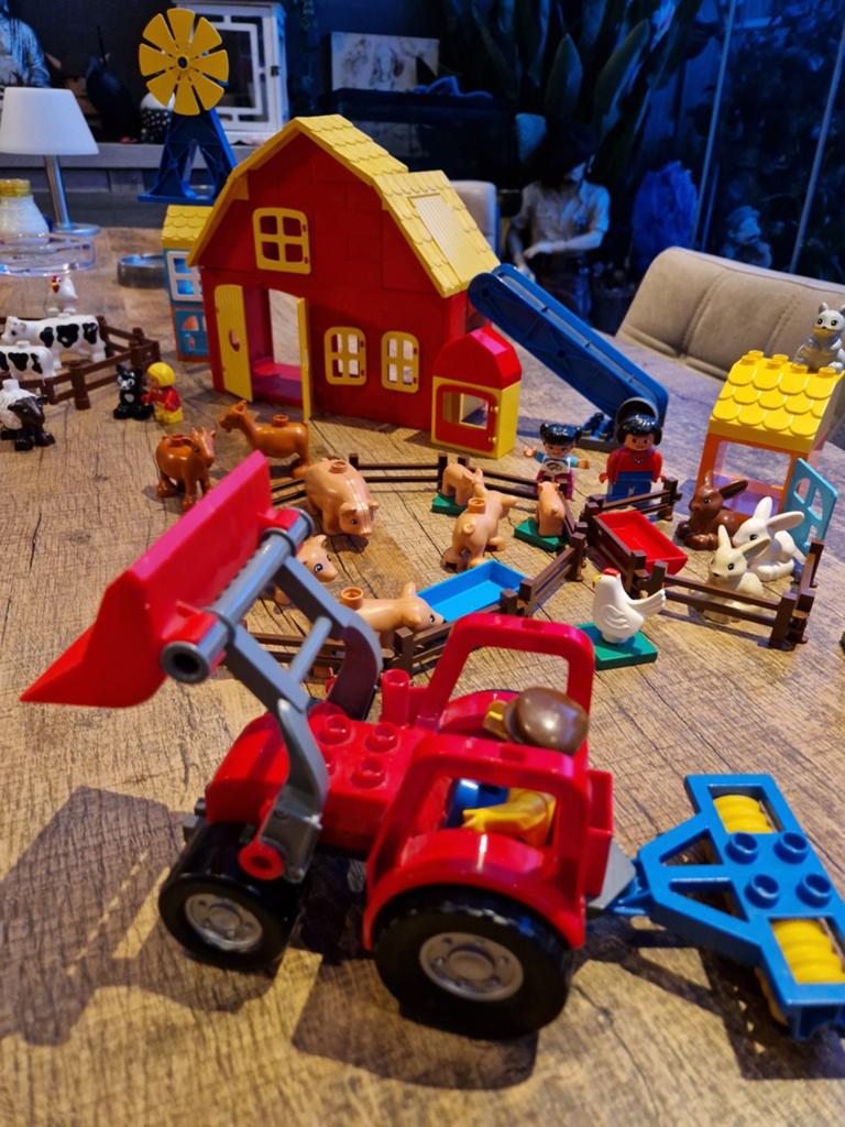 Grote Duplo Boerderij Set:met heelveel Dieren, Ophalen of Verzenden, Gebruikt