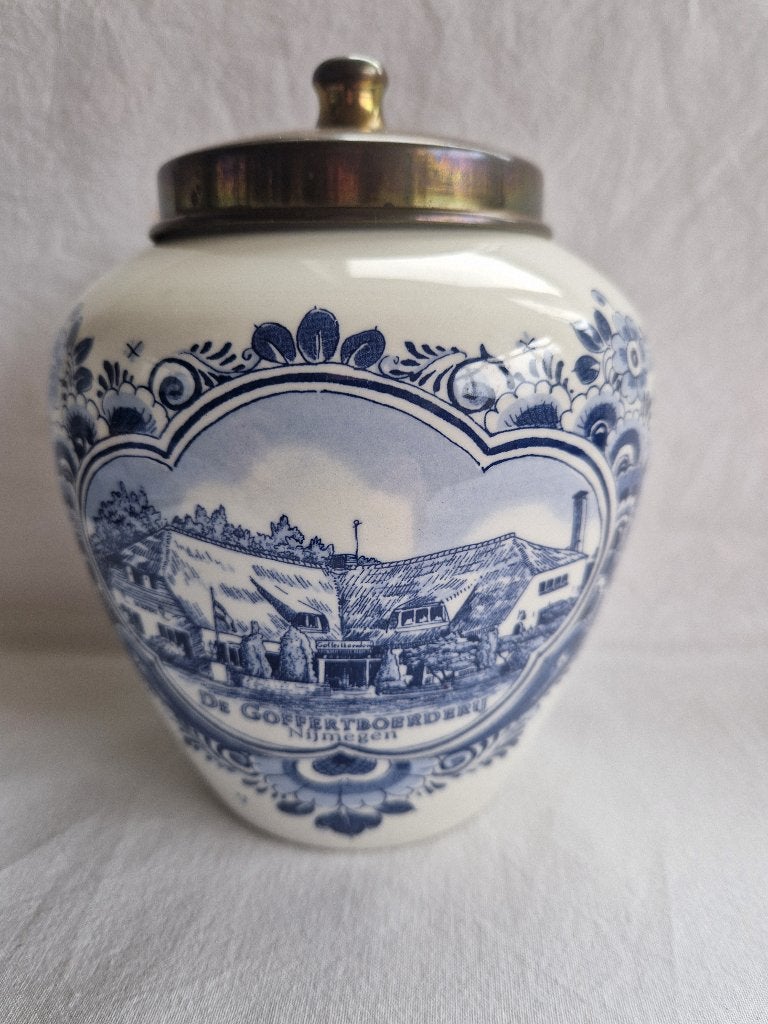 Tabakspot Plateelbakkerij Schoonhoven. "De Goffertboerderij., Ophalen of Verzenden