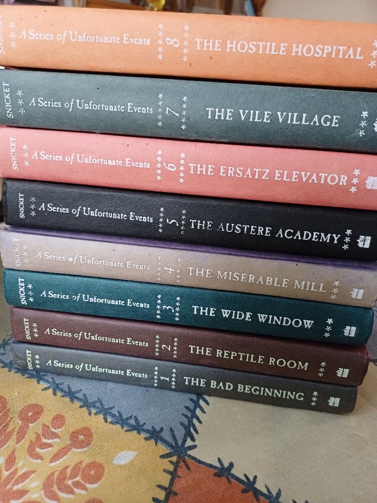lemony Snicket unfortunate Events. 8 stuks Hardcover, Ophalen of Verzenden, Gelezen, Lemony Snicket