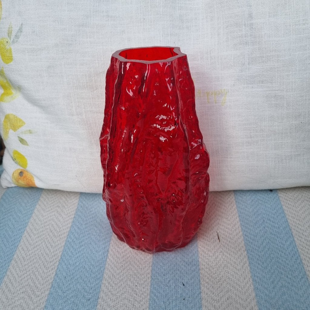 Vintage Ingrid glas vaas, Ophalen of Verzenden