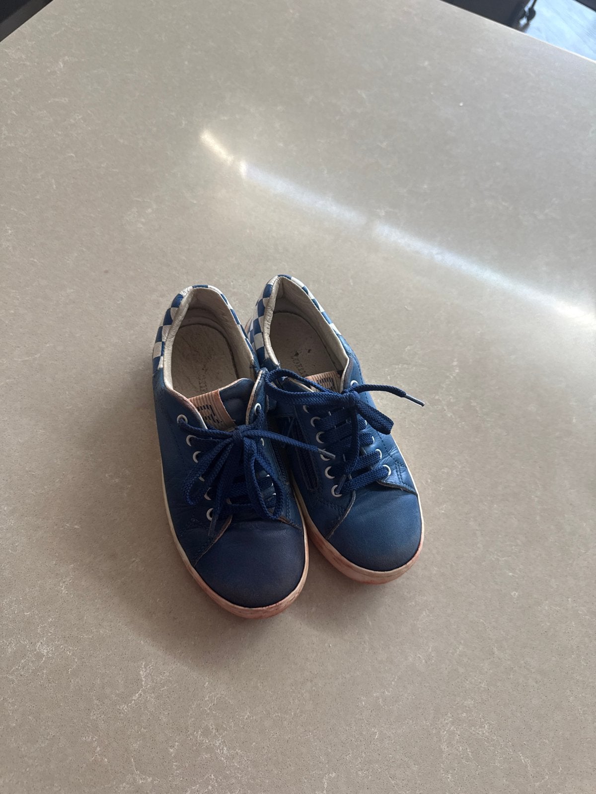 Romagnoli mt 30 leren sneakers voor kind met rits, Kinderen en Baby's, Ophalen of Verzenden, Gebruikt, Jongen of Meisje, Schoenen