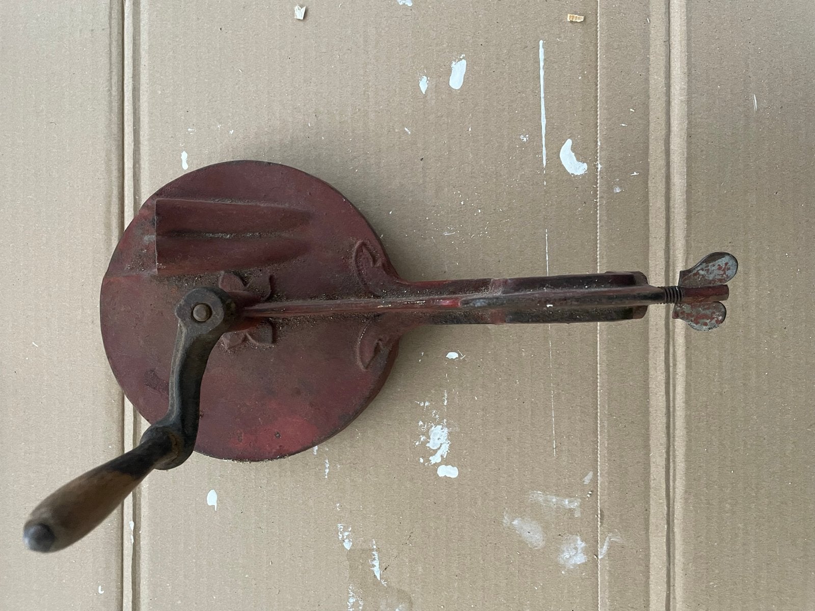 Vintage snijbonenmolen - Antieke keukenmachine, Ophalen of Verzenden