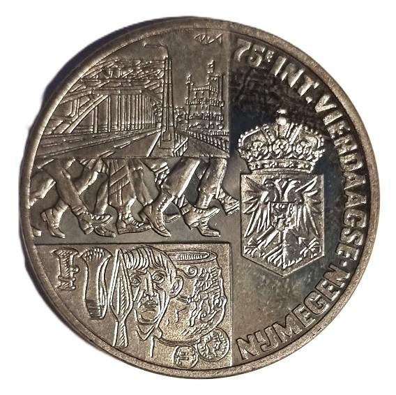 Penning 2,5 ECU 1991 Vierdaagse Nijmegen, Ophalen of Verzenden, Overige materialen, Nederland