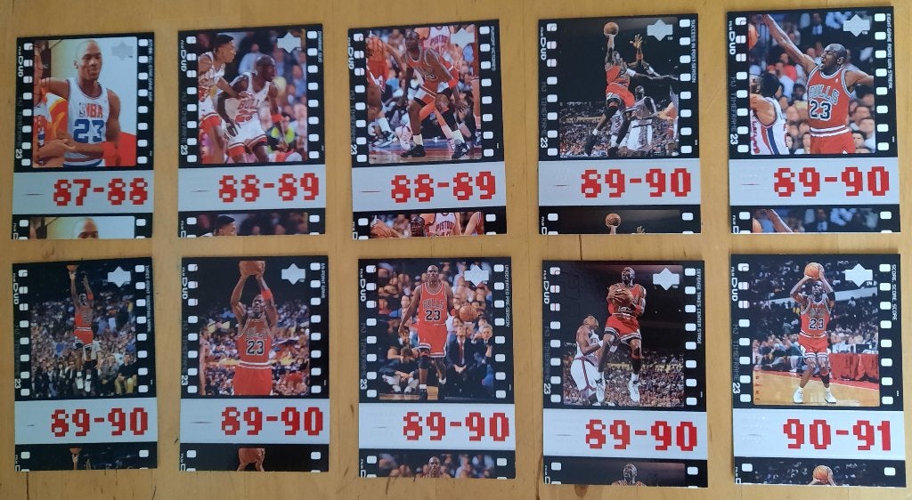 Michael Jordan spelerskaarten, Ophalen of Verzenden, Buitenlandse clubs, Poster, Plaatje of Sticker