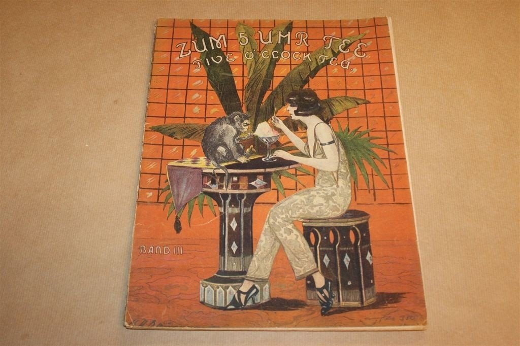 Zum 5 Uhr Tee III — Bladmuziek Schlagers, Vintage 1924, Ophalen of Verzenden, Gebruikt, Artiest of Componist, Piano