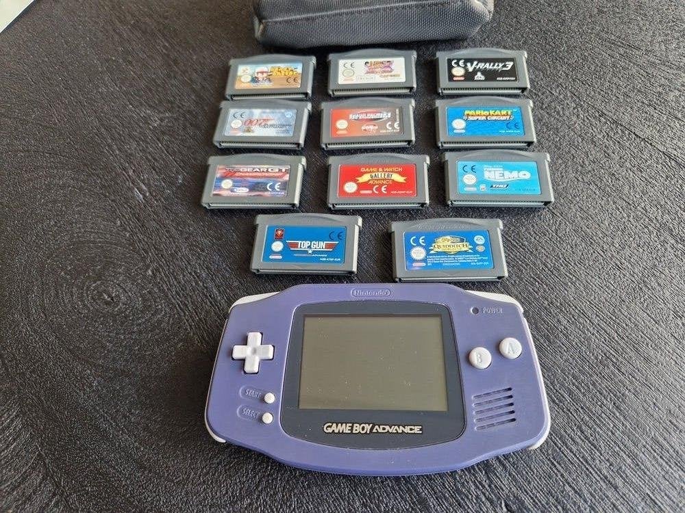 Game boy Advance met 11 games, Ophalen of Verzenden, Gebruikt, Game Boy Advance