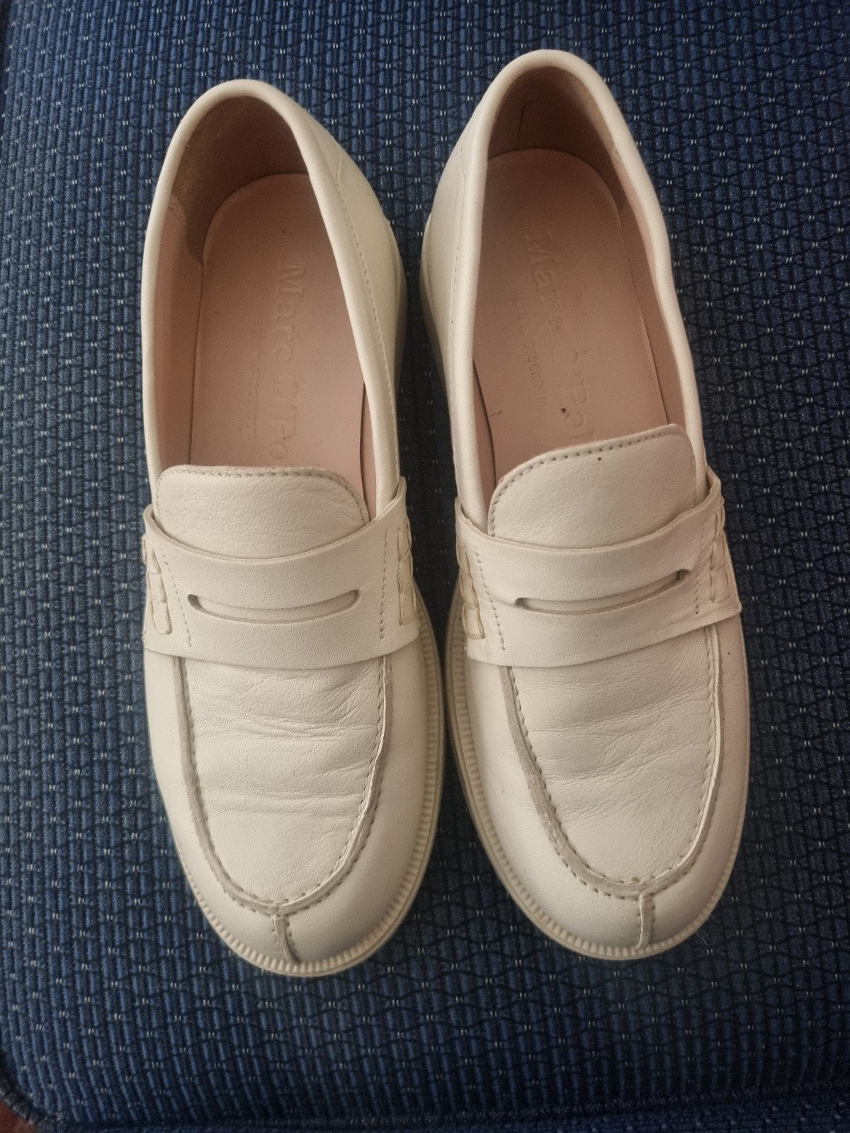 Marco Polo leren schoenen maat 38, Ophalen of Verzenden, Zo goed als nieuw, Sneakers of Gympen