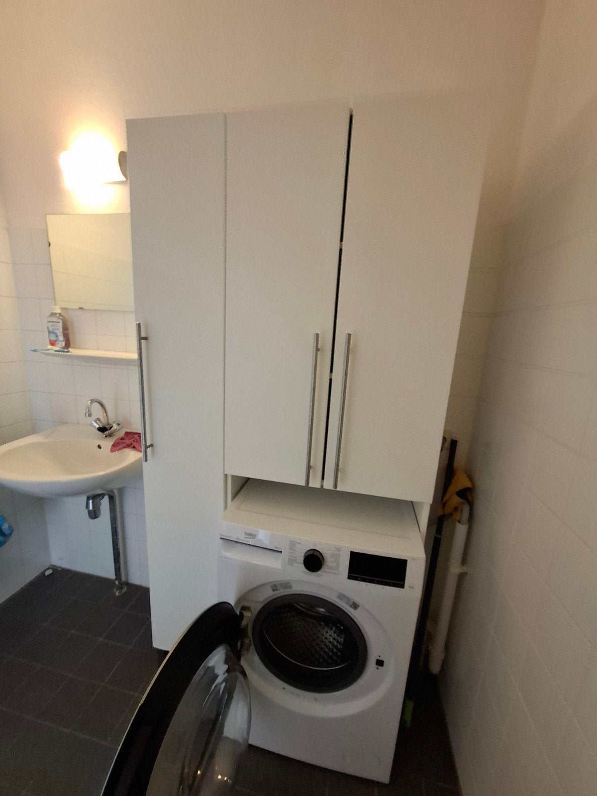 IKEA kast voor wasmachine/droger, Huis en Inrichting, Ophalen, 200 cm of meer, 50 tot 100 cm, Zo goed als nieuw